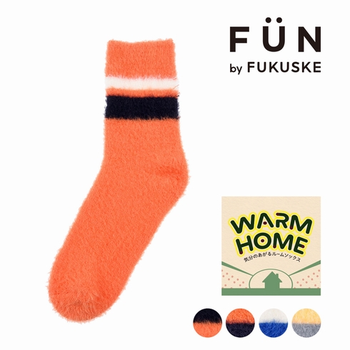 紳士靴下(メンズソックス) fukuske FUN 総パイル モヘヤ風 1足組 3FR06W