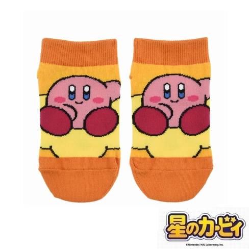 子供靴下(キッズソックス) 星のカービィ 星乗り フロントスニーカー丈 13-19cm 1足組 185-25P2