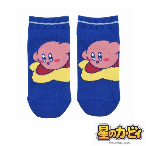 子供靴下(キッズソックス) 星のカービィ 星乗り フロントスニーカー丈 19-24cm 1足組 185-25Q0