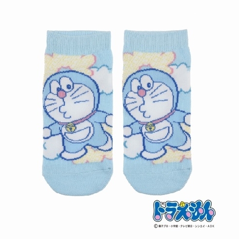 婦人靴下(レディースソックス) ドラえもん キャラクター フロントスニーカー丈 23-25cm 1足組 380-25C1