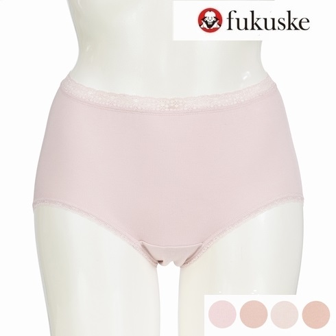 FITTINE 日本製 綿100% スーピマ W保湿 スタンダードショーツ 深履き 2枚組 26-1001【旧品番：26-1000】