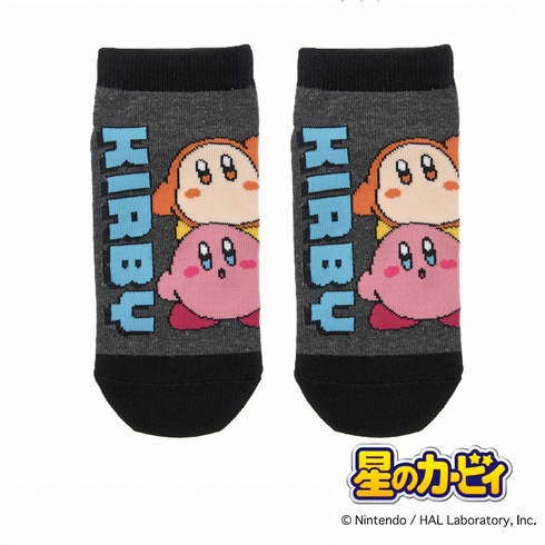 子ども靴下(キッズソックス) 星のカービィ キャラクター スニーカー丈 19-24cm 1足組 185-2624