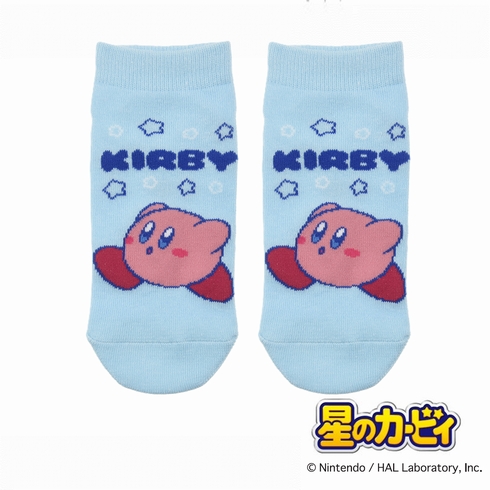 子ども靴下(キッズソックス) 星のカービィ キャラクター スニーカー丈 19-24cm 1足組 185-2625