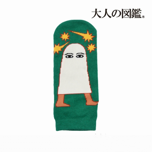 婦人靴下(レディースソックス) 大人の図鑑 古代エジプト編 メジェド スニーカー丈 1足組 3282-16N