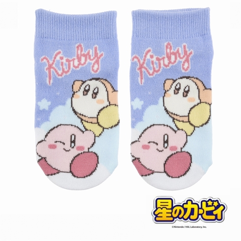 子ども靴下(キッズソックス) 星のカービィ カービィ&ワドルディ スニーカー丈 13-19cm 1足組 185-1612