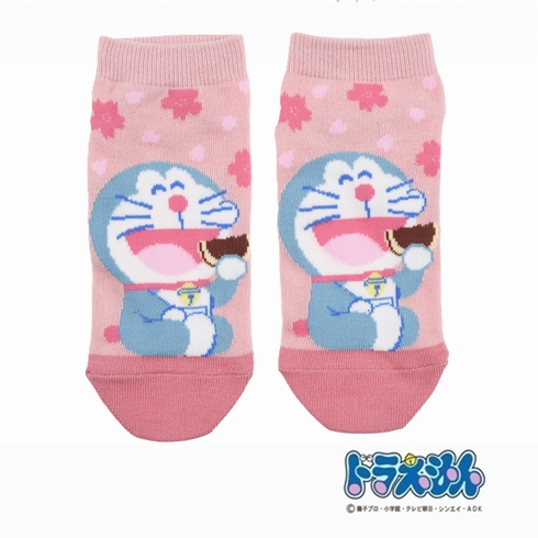 婦人靴下(レディースソックス) ドラえもん どら焼き フロントスニーカー丈 1足組 380-16F4